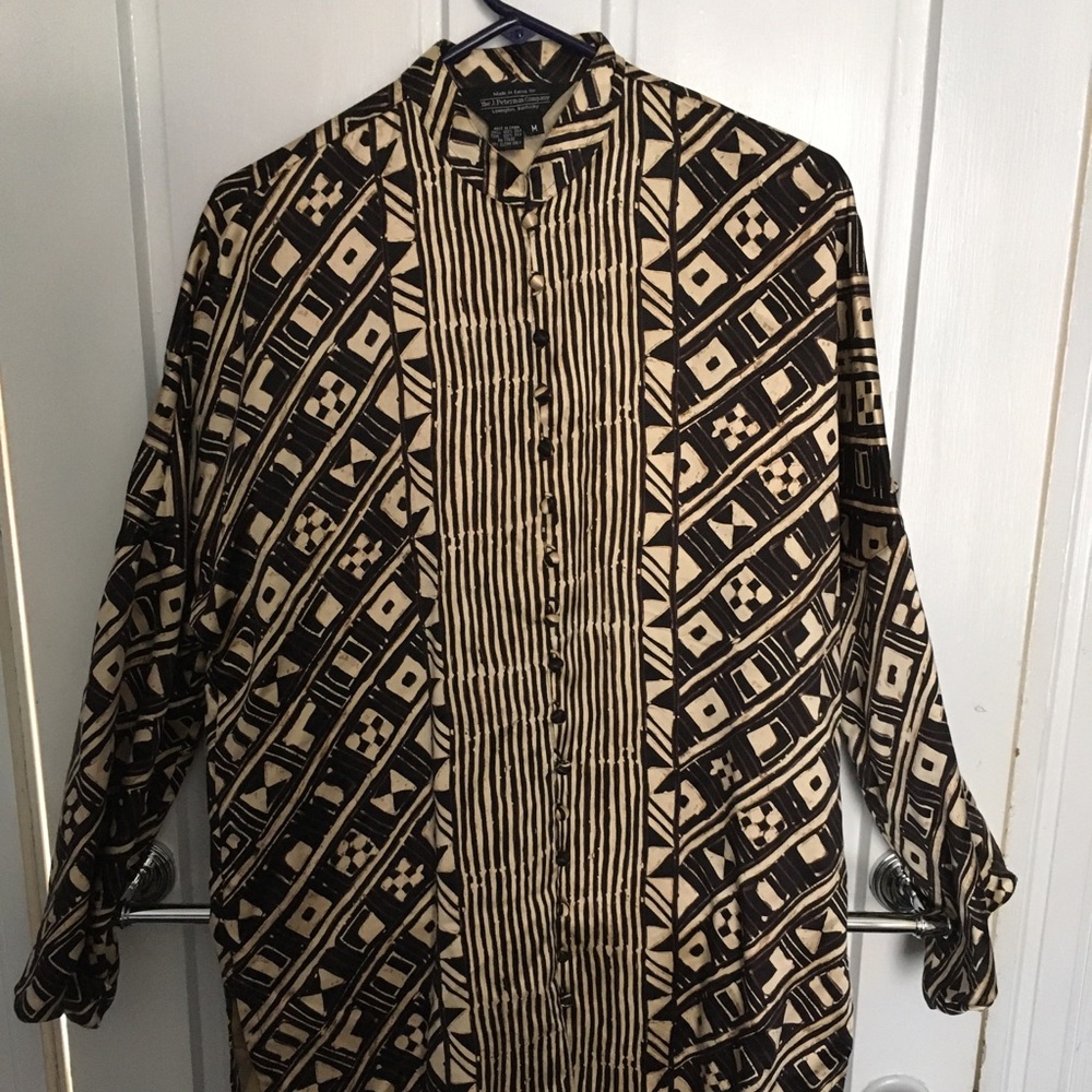 J. Peterman Silk top/kimono